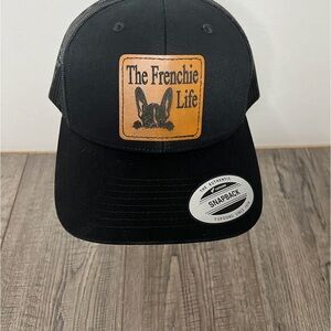 Our premium trucker hats, featuring a sophisticated leatherette patch.